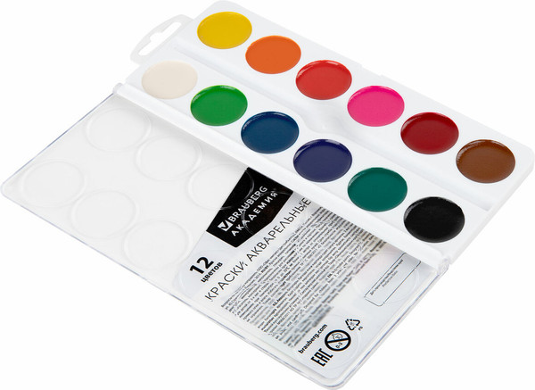 Изображение товара Акварельные краски Brauberg 192554 (12цв)