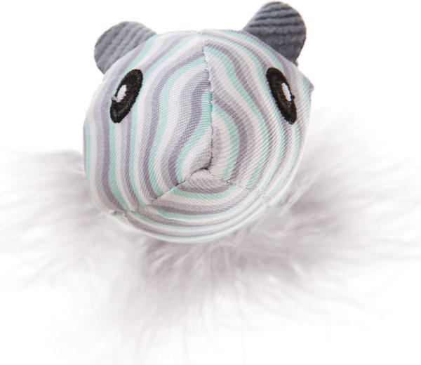 Изображение товара Игрушка для кошек ZooZooZoo Мышка 11206/ZZ (серый/белый)