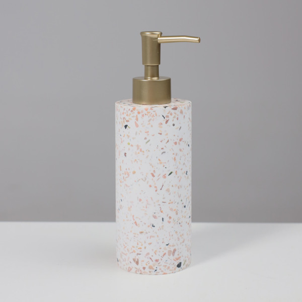 Изображение товара Дозатор для жидкого мыла AksHome Nest (солнечное терраццо)