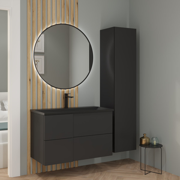 Изображение товара Умывальник Lauter Nelli 90 (черный кварц)