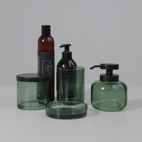 Изображение товара Органайзер для ватных дисков AksHome Aura (темно-зеленый)