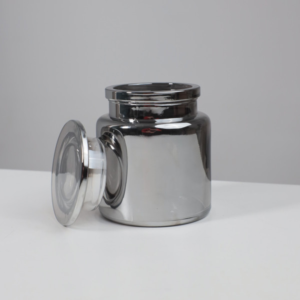 Изображение товара Банка в ванную AksHome Chroma (стекло/хром)