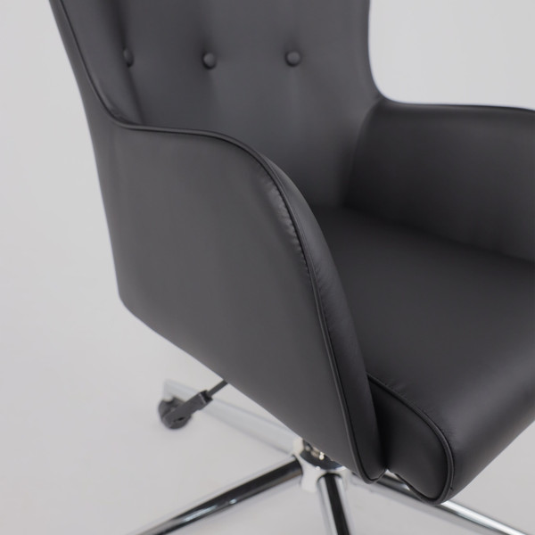 Изображение товара Кресло офисное AksHome Bella XL chrome (Pegasso черный)