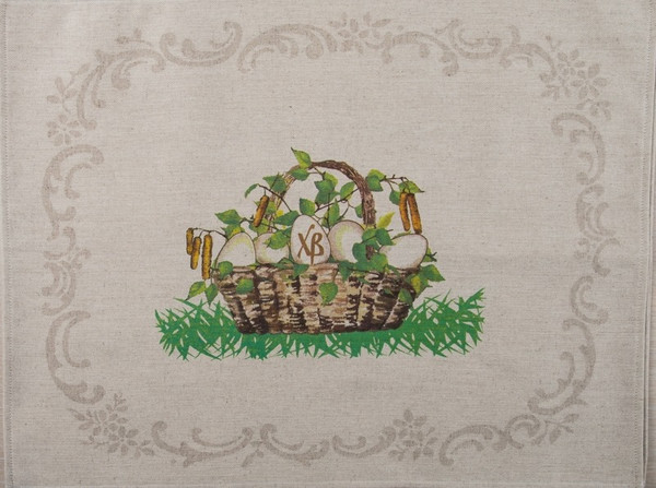 Изображение товара Набор полотенец Pole Kvetak (Беларускі лён) 46x60 20С189-ШР+К/п.р/фкор (399 Зелёные святки-3/сорт1)