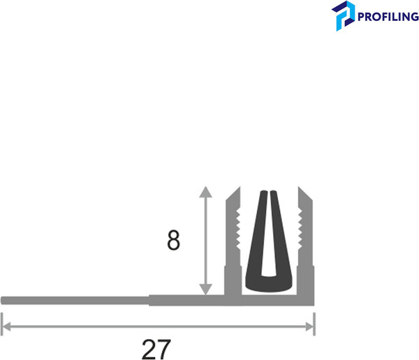 Изображение товара Монтажная планка Profiling ПТО-10 для Т образного профиля (2.7м)