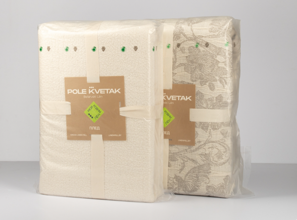 Изображение товара Плед Pole Kvetak (Беларускі лён) 195x220 23С111-ШР (812 Кристель 330/1 сорт)