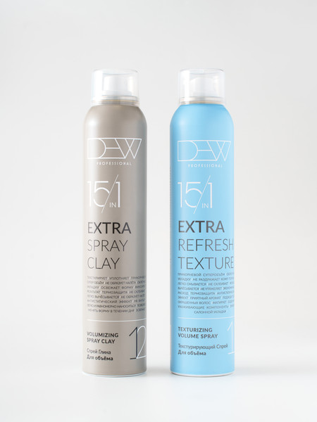 Изображение товара Набор косметики для волос Dew Professional Спрей для объема+Спрей глина для объема (2x200мл)