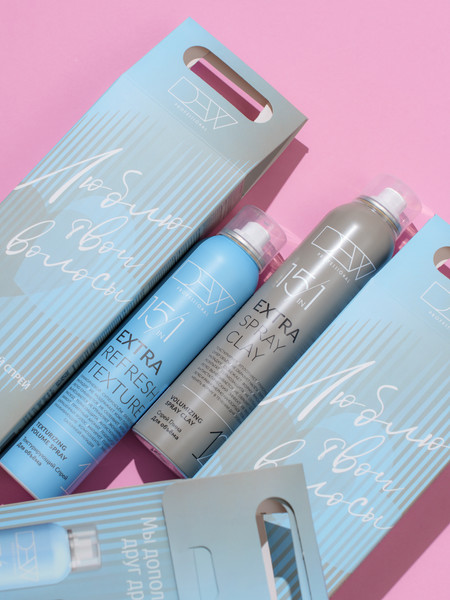 Изображение товара Набор косметики для волос Dew Professional Спрей для объема+Спрей глина для объема (2x200мл)