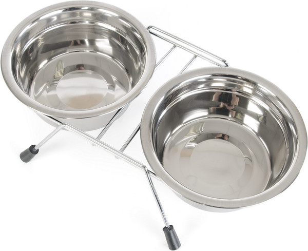 Изображение товара Набор мисок для животных ZooZooZoo Двойная на подставке SWT-6009D-780