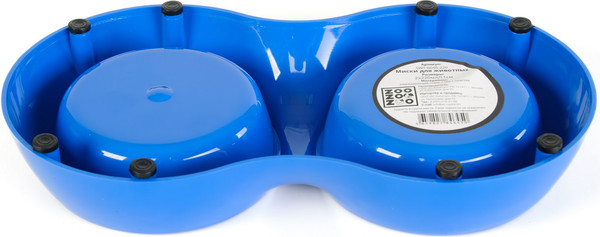 Изображение товара Набор мисок для животных ZooZooZoo на подставке SWT-6046-220 (синий)