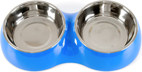 Изображение товара Набор мисок для животных ZooZooZoo на подставке SWT-6046-450 (синий)