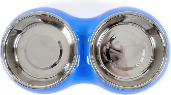 Изображение товара Набор мисок для животных ZooZooZoo на подставке SWT-6046-450 (синий)