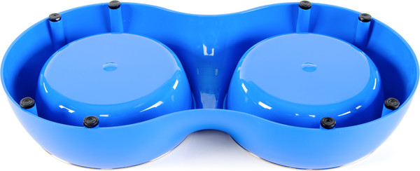 Изображение товара Набор мисок для животных ZooZooZoo на подставке SWT-6046-450 (синий)