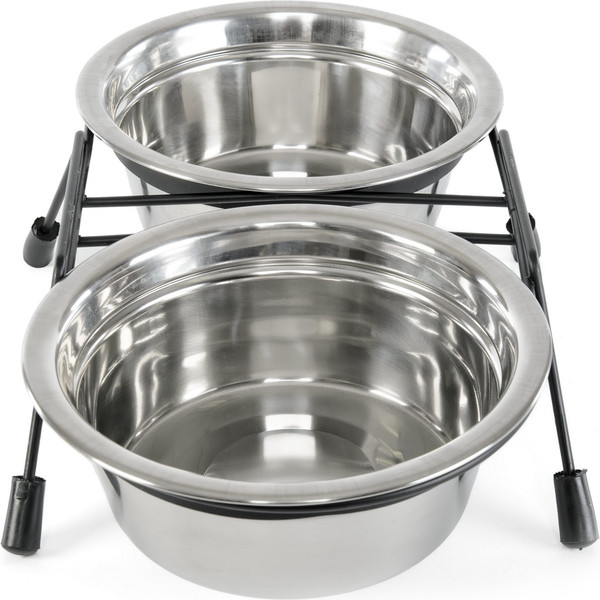 Изображение товара Набор мисок для животных ZooZooZoo на подставке SWT-6010-780 (черный)