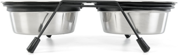 Изображение товара Набор мисок для животных ZooZooZoo на подставке SWT-6010-780 (черный)