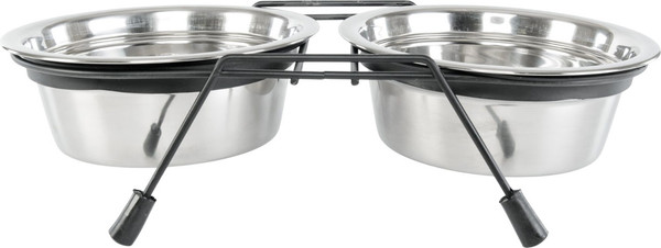 Изображение товара Набор мисок для животных ZooZooZoo на подставке SWT-6010-780 (черный)