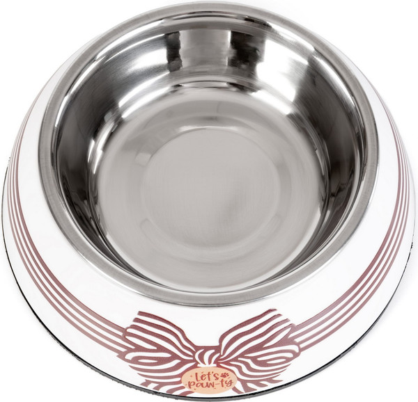 Изображение товара Миска для животных ZooZooZoo На подставке SWT-6045B-220 (XS, белый/коричневый)