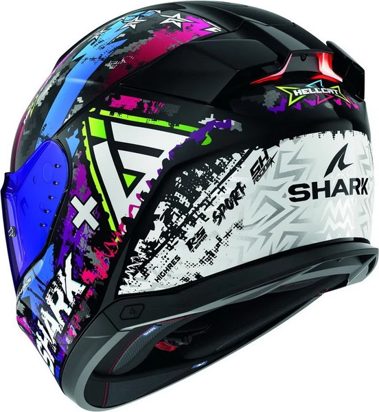 Изображение товара Мотошлем Shark Helmets Skwal i3 Hellcat / HE0828E-KUB-L (L, черный/фиолетовый/белый)