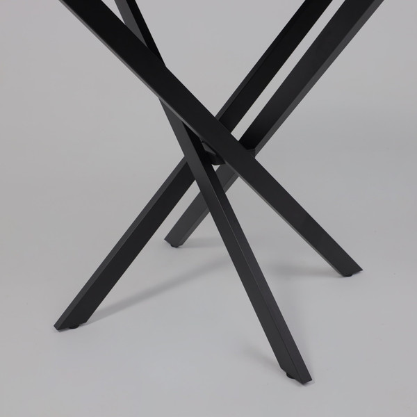 Изображение товара Обеденный стол Аврора Мехико D950 (мрамор белый/черный матовый)