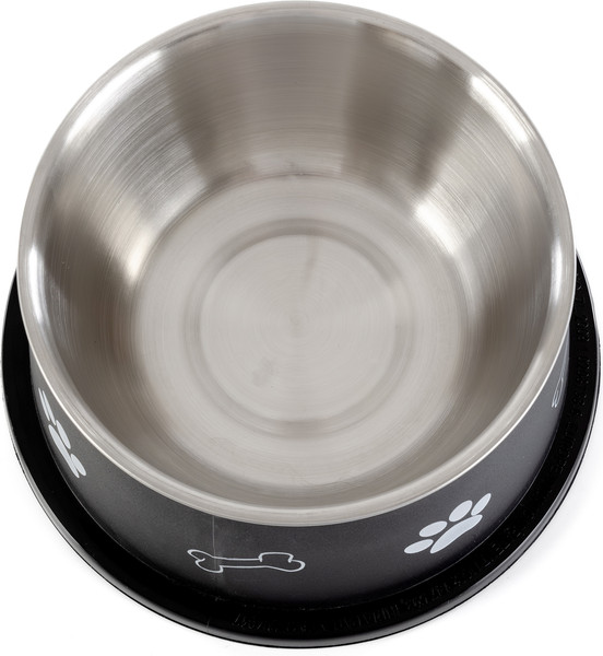 Изображение товара Миска для животных ZooZooZoo Лапки и косточки SWT-6017-800/black (черный)