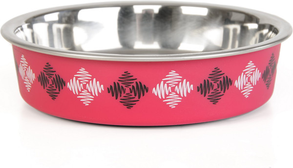 Изображение товара Миска для животных ZooZooZoo Ромбы SWT-6001-260/rhomb (розовый)