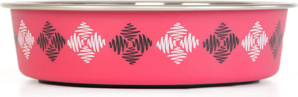 Изображение товара Миска для животных ZooZooZoo Ромбы SWT-6001-260/rhomb (розовый)