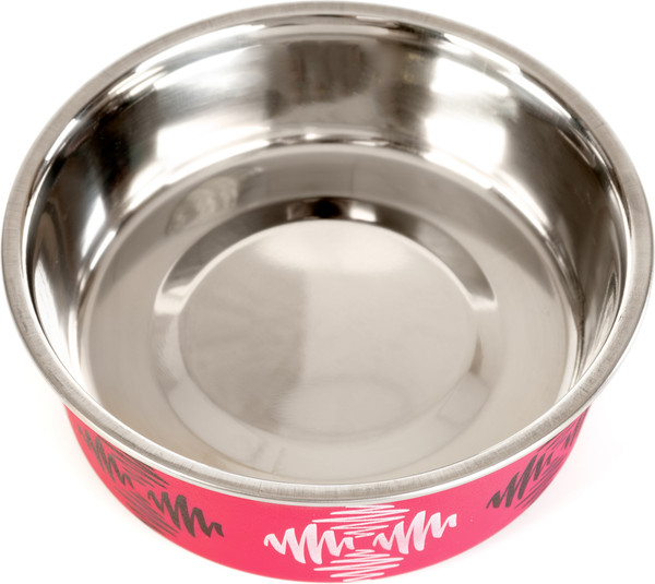 Изображение товара Миска для животных ZooZooZoo Ромбы SWT-6001-280/rhomb (розовый)