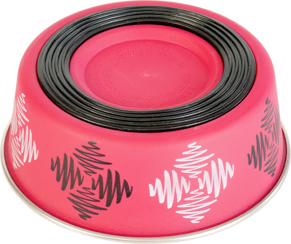 Изображение товара Миска для животных ZooZooZoo Ромбы SWT-6001-280/rhomb (розовый)