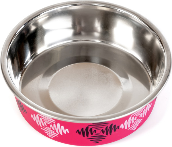 Изображение товара Миска для животных ZooZooZoo Ромбы SWT-6001-450/rhomb (розовый)