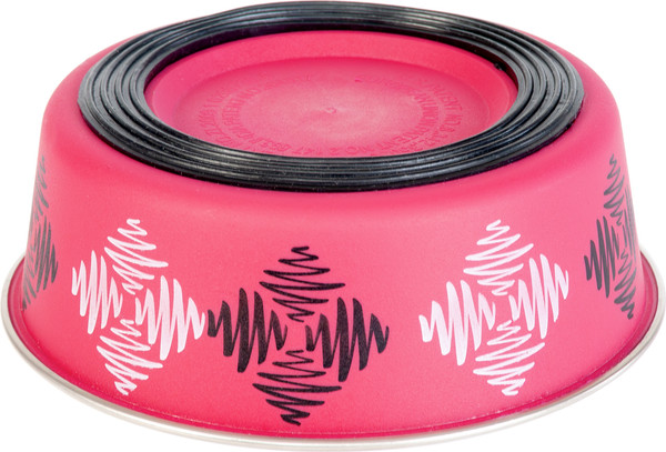 Изображение товара Миска для животных ZooZooZoo Ромбы SWT-6001-450/rhomb (розовый)