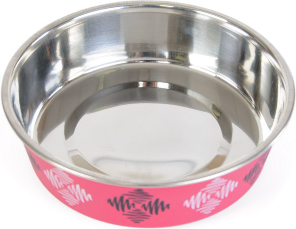 Изображение товара Миска для животных ZooZooZoo Ромбы SWT-6001-800/rhomb (розовый)