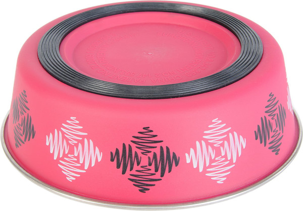 Изображение товара Миска для животных ZooZooZoo Ромбы SWT-6001-800/rhomb (розовый)