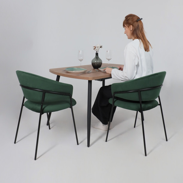 Изображение товара Стул Алвест AV 433 (изумрудный бархат H-30/черный)