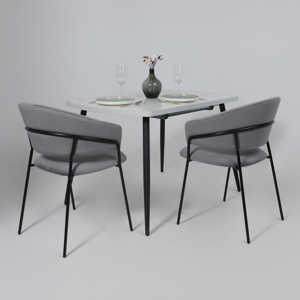 Изображение товара Стул Алвест AV 433 (темно-серый бархат H-15/черный)