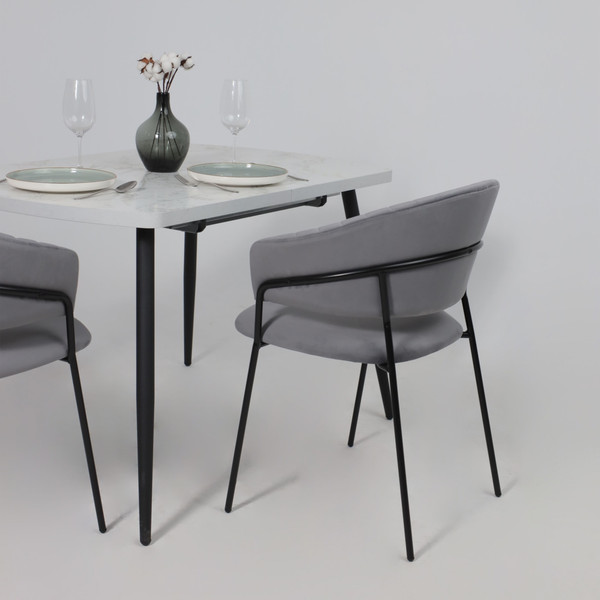 Изображение товара Стул Алвест AV 433 (темно-серый бархат H-15/черный)