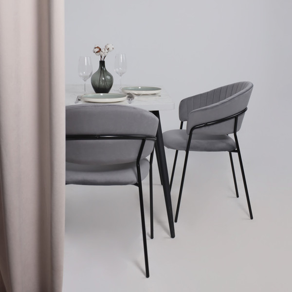 Изображение товара Стул Алвест AV 433 (темно-серый бархат H-15/черный)