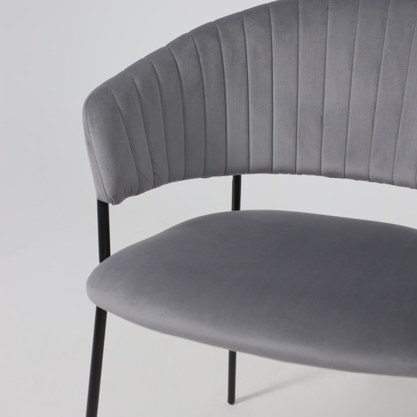 Изображение товара Стул Алвест AV 433 (темно-серый бархат H-15/черный)