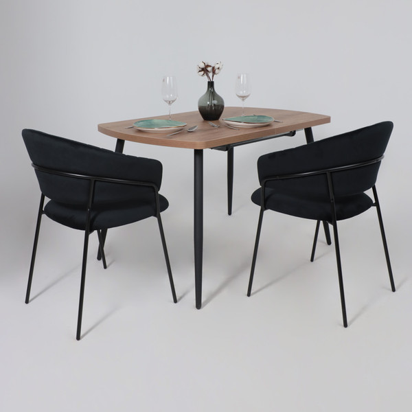 Изображение товара Стул Алвест AV 433 (черный бархат H-75/черный)