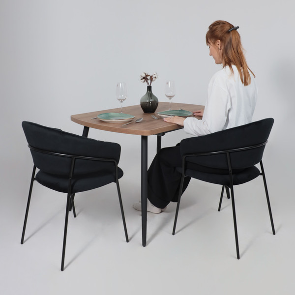 Изображение товара Стул Алвест AV 433 (черный бархат H-75/черный)