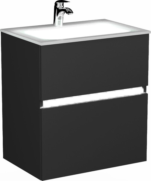 Изображение товара Тумба под умывальник Lauter Emma 60 (черный мат)
