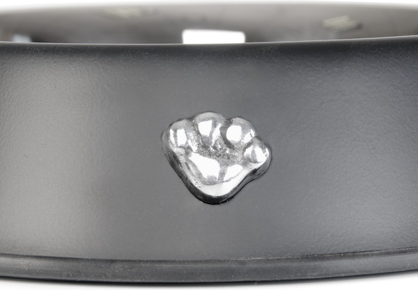 Изображение товара Миска для животных ZooZooZoo Лапка SWT-5022-1400 (черный)