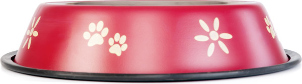 Изображение товара Миска для животных ZooZooZoo Лапки SWT-5008A-1400/bordo (бордовый)