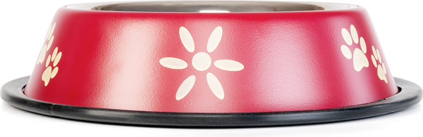 Изображение товара Миска для животных ZooZooZoo Лапки SWT-5008A-450/bordo (бродовый)