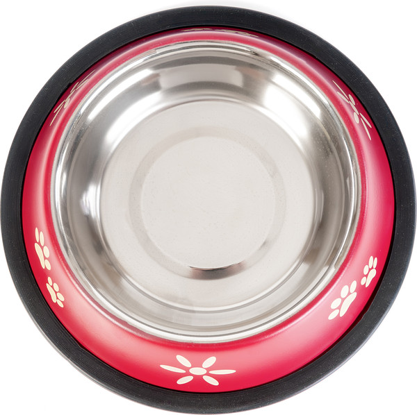 Изображение товара Миска для животных ZooZooZoo Лапки SWT-5008A-450/bordo (бродовый)