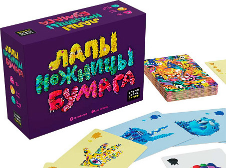 Изображение товара Настольная игра Cosmodrome Games Лапы, ножницы, бумага