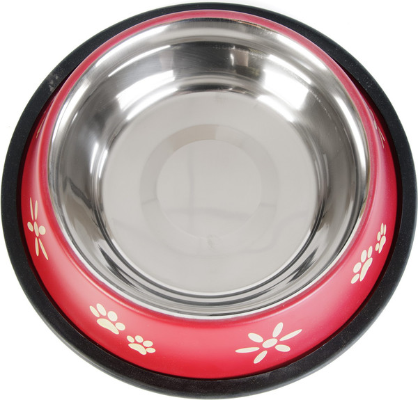 Изображение товара Миска для животных ZooZooZoo Лапки SWT-5008A-750/bordo (бордовый)