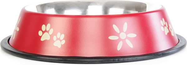 Изображение товара Миска для животных ZooZooZoo Лапки SWT-5008A-950/bordo (бордовый)