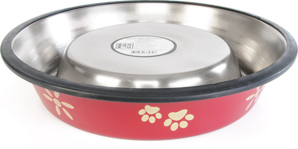 Изображение товара Миска для животных ZooZooZoo Лапки SWT-5008A-950/bordo (бордовый)