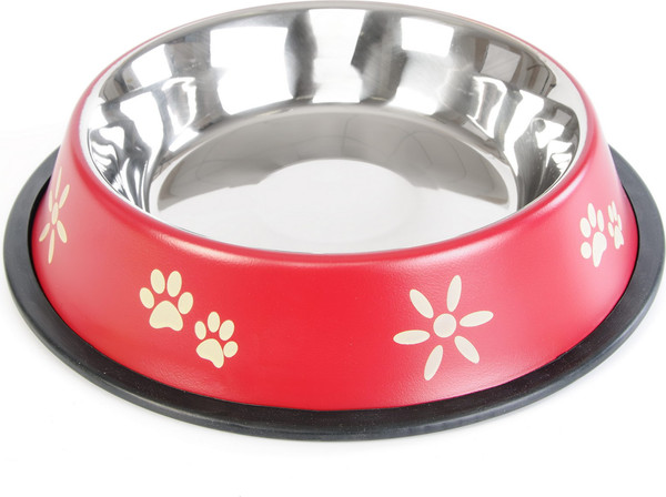 Изображение товара Миска для животных ZooZooZoo Лапки SWT-5008A-950/bordo (бордовый)