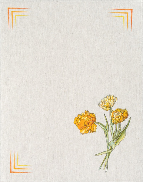 Изображение товара Набор полотенец Pole Kvetak (Беларускі лён) 46x60 24С112-ШР/рп/фкор/к. (23 Цветочное-3/сорт 1)